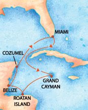 Our Western Caribbean route