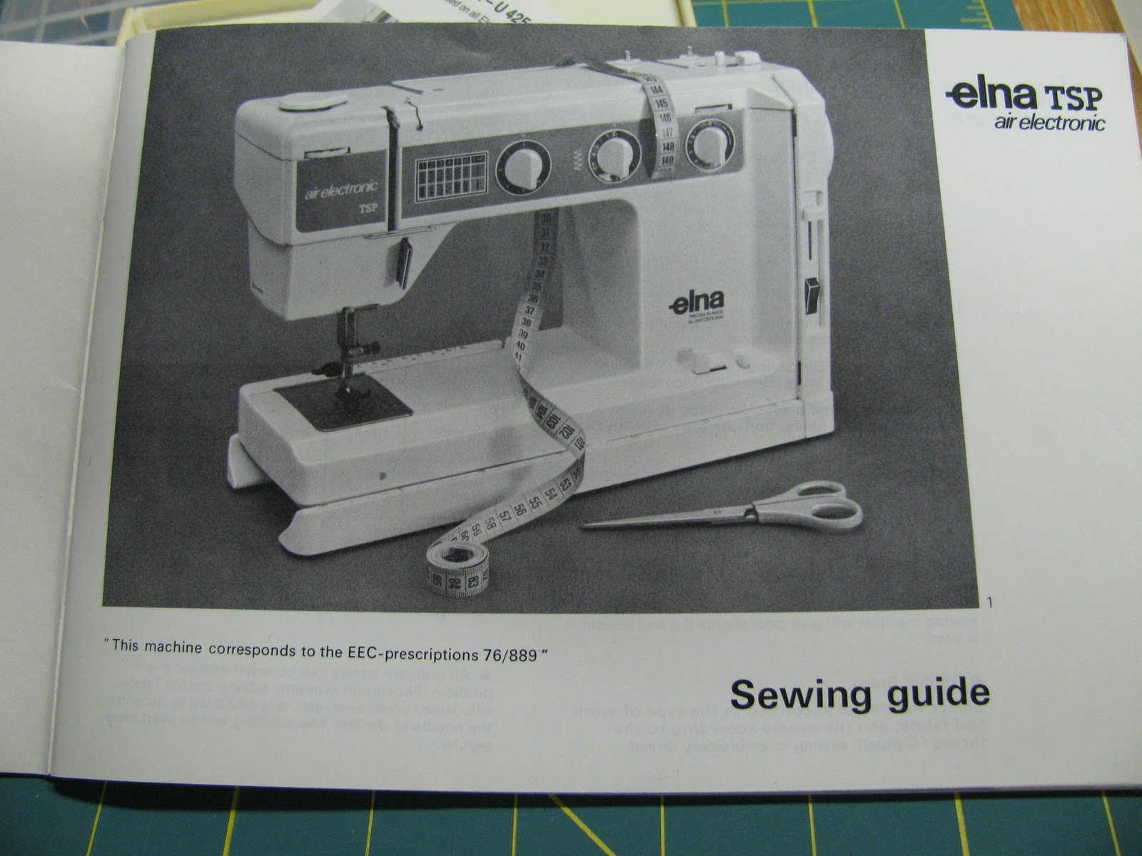 Tammy's Craft Emporium 1976 Elna Air Electronic TSP