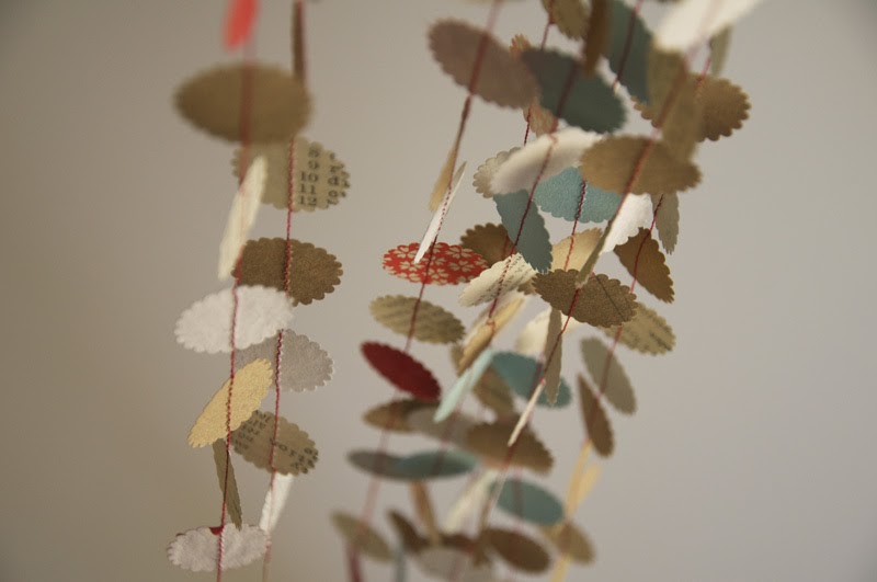 "Made by Katrina" Sew, Sew, Sew Paper Garlands from My Stash of Scraps.