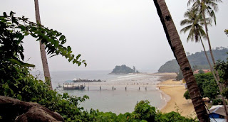 Part of the waterfront on Tioman Island