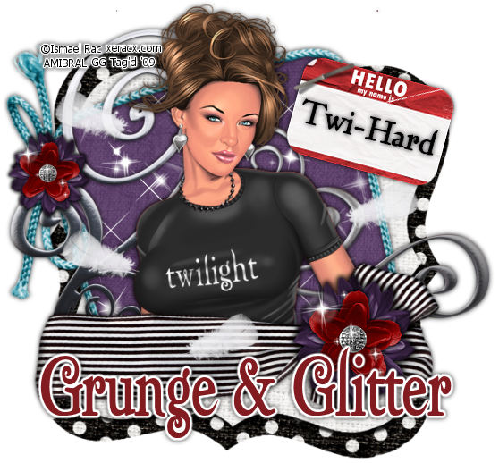 Grunge and Glitter Scraps