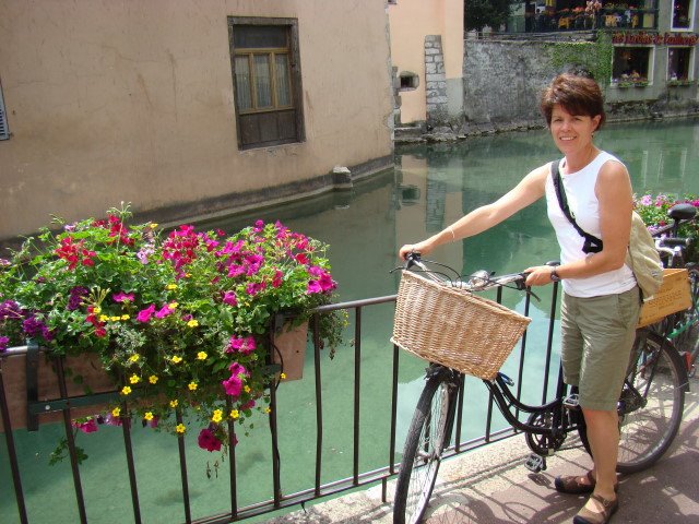 Mom on her bike