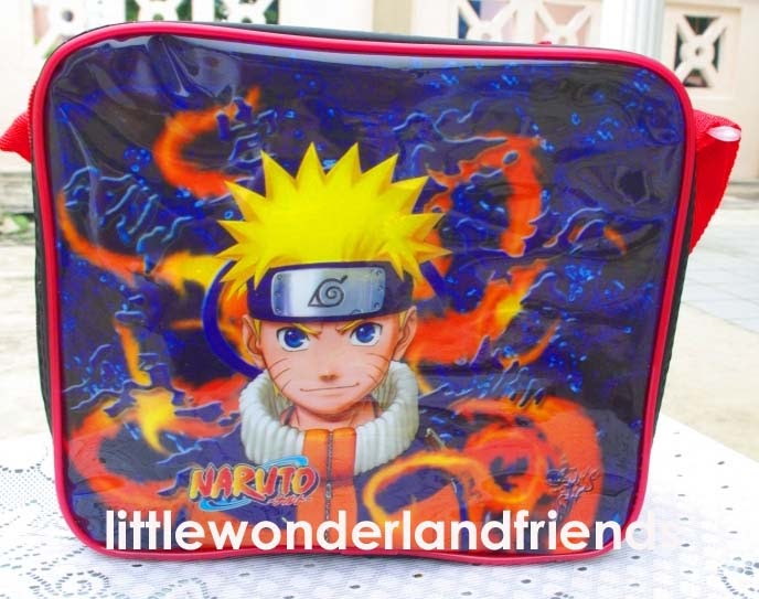 LittleWonderlandFriends Naruto Ninja Lunch Bag Lunch Box & Water Bottle