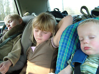 We were a bit tired on the way home