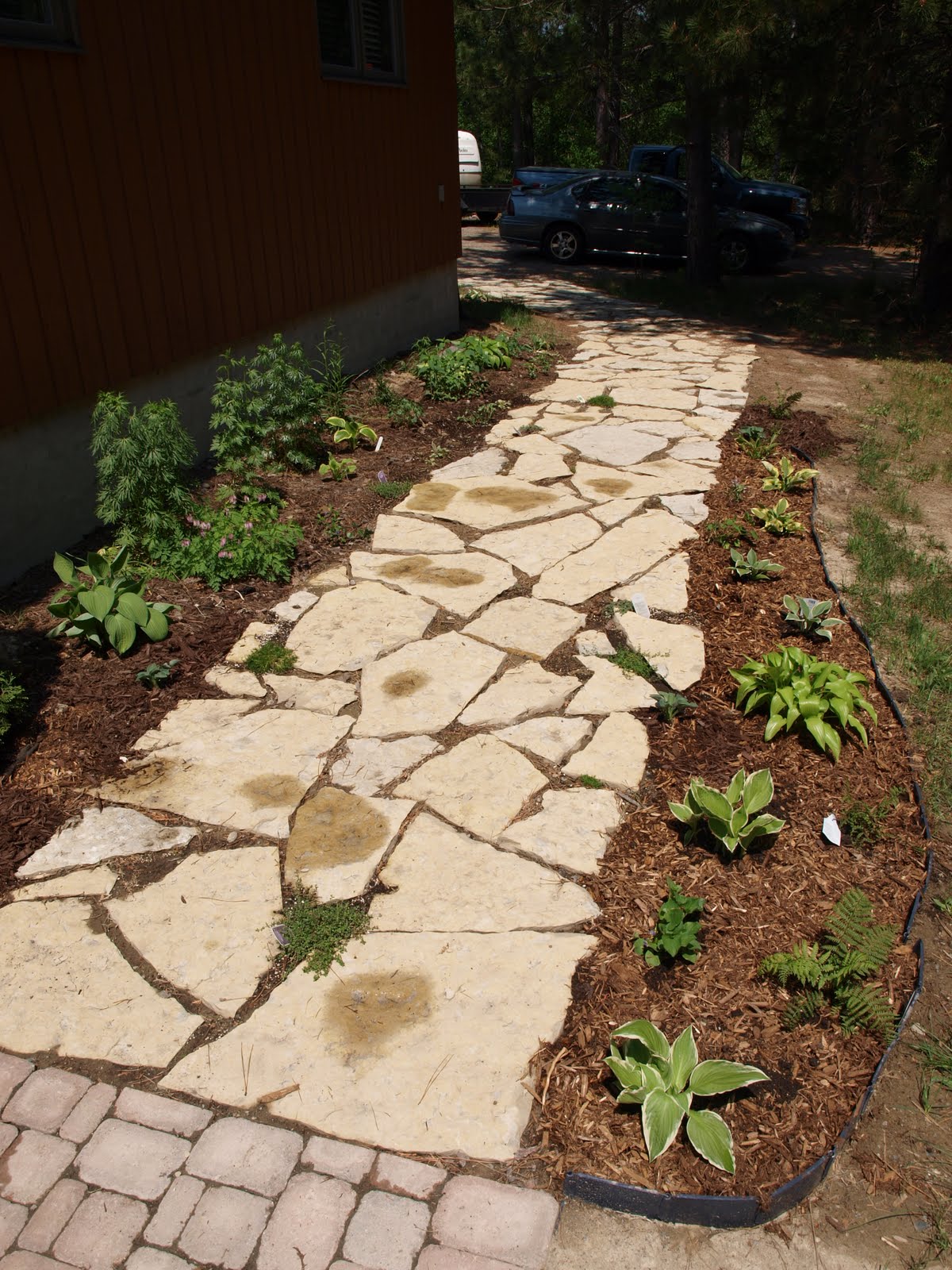 My Cottage Garden Planting Limestone Path