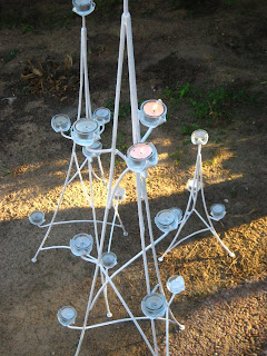 Taller Maren FORJA: Arboles de Hierro portavelas...listos para decorar