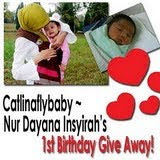"Nur Dayana Insyirah 1st Birthday Giveaway"