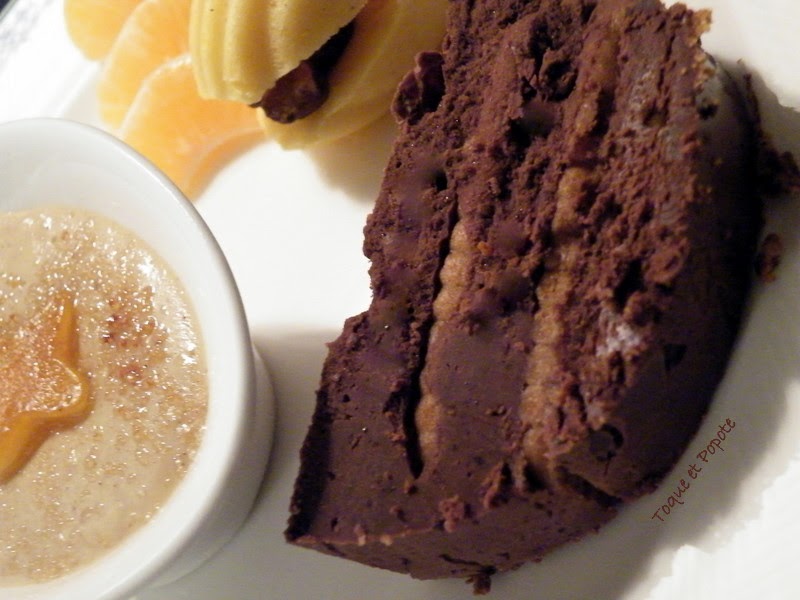 Terrine chocolatspéculoos aux zestes d'orange