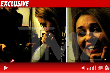 wannabe MILEY CYRUS!.TMZ shooted a video of her smoking BONG,like WTF