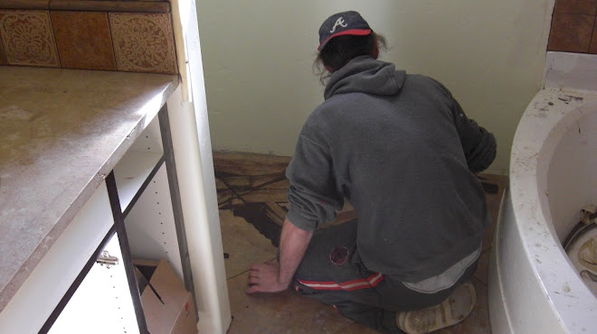 Main Bath tile grout work