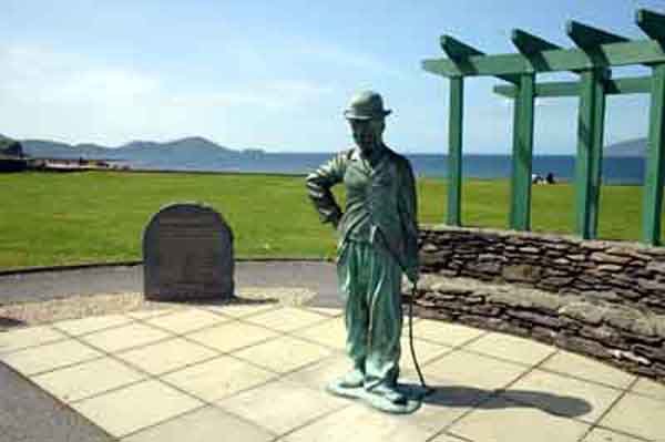 Charlie Chaplin, in Waterville verewigt