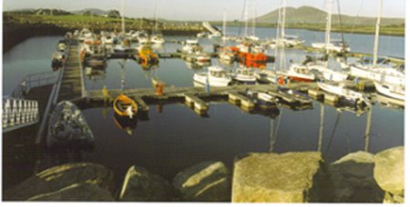 Marina in Cahirsiveen, base of our angling trips
