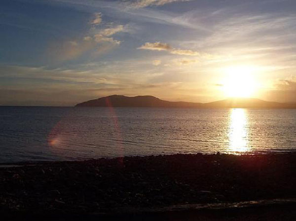Un coucher de soleil a Waterville (on n'est pas loin du centre Tech Amergin)