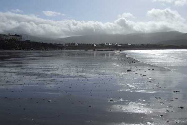 Cette belle plage de Waterville, qui n'en finit pas