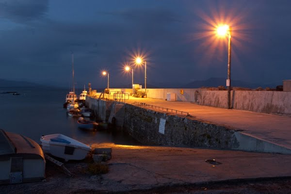 Ein Pier in Caherdaniel bietet sich zum Nachtangeln an