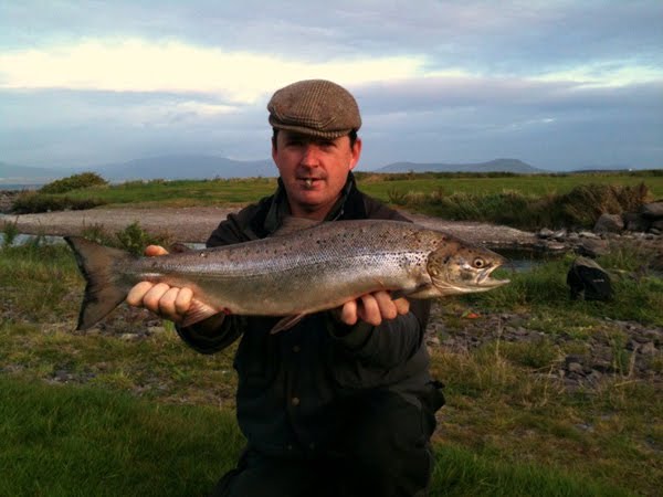 Ivor O'Connor, notre grand cuisto avec un beau saumon 7lbs