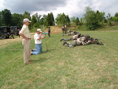 At the training site with troops ready to deploy to Iraq - July 2008