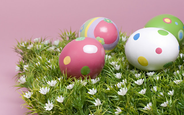 widescreen wallpaper easter. Colored Easter Eggs,