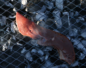 BBQ Liver on top of the Wicklow Mountains by Ash + Saeid @ What's for Dinner?