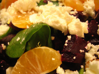 Beet, Clementine, Feta and Spinach Salad by NG @ Whats for Dinner?