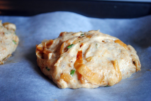 dough rolls on parchment