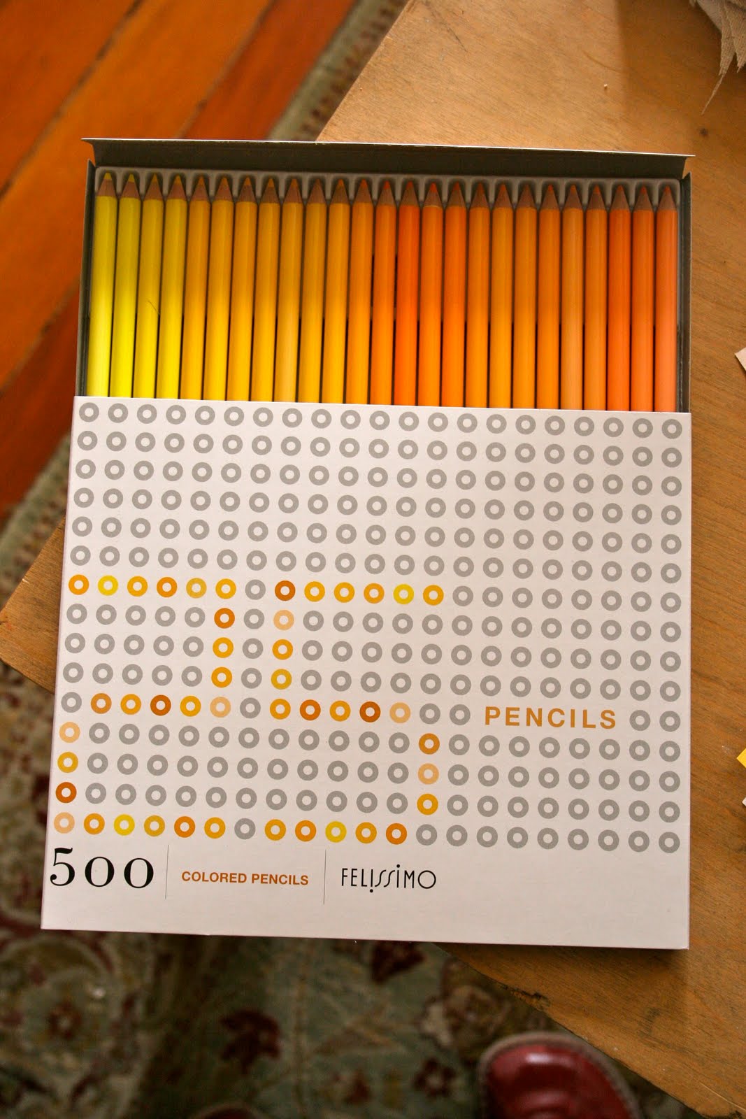 Paper Musings Set 4, Felissimo's 500 Colored Pencils