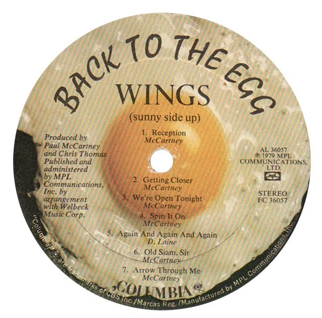 Collector Not Completist Wings "Back To The Egg" (Columbia, 1979)