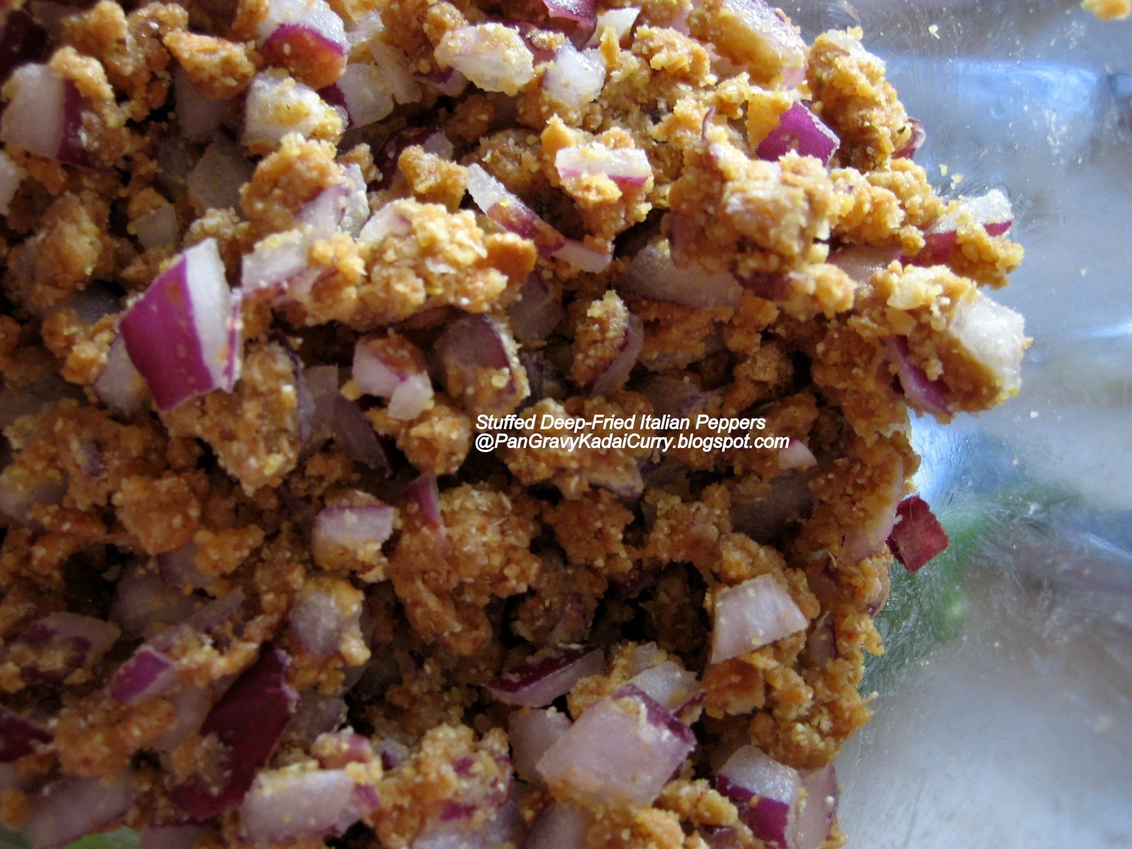 Pan Gravy Kadai Curry Stuffed Deep Fried Italian Peppers