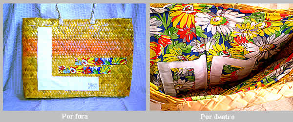 Bolsa em palha - R$ 40,00
