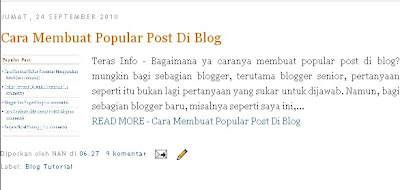 Cara,Membuat,Read More ,Otomatis,Plus Thumbnail,gambar