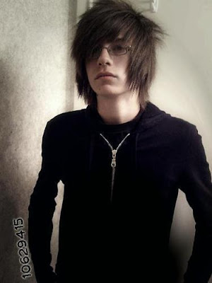 Trendy Sexy Emo Girls Hairstyles For Short Hair Hot emo boy with glasses