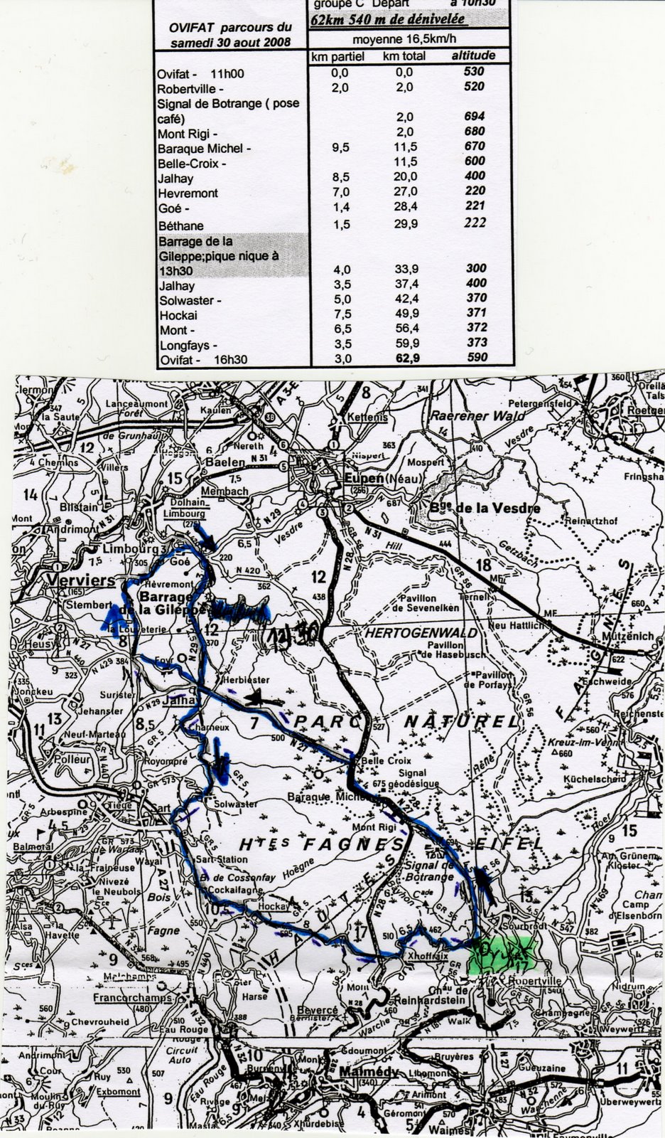 Parcours Groupe C