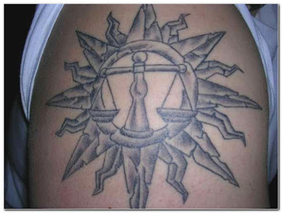 libra zodiac tattoo