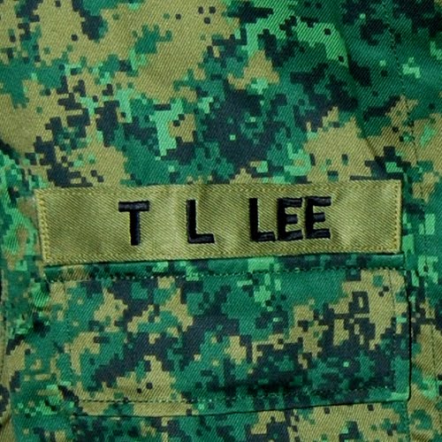 Name Tag Customization in Singapore SAF Name Tag Embroidery