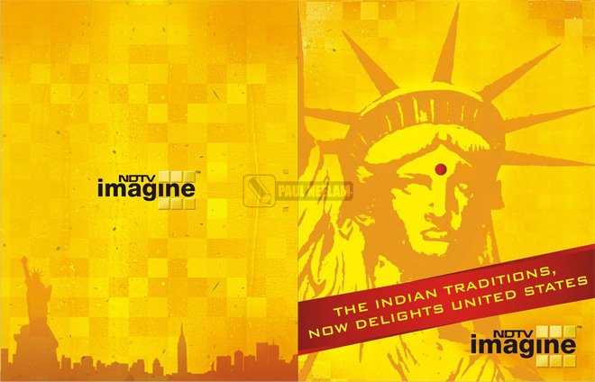 NDTV Imagine channel - USA Launch brochure (front & back)