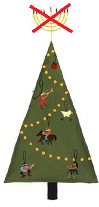 TAKE THAT MENORAH AWAY FROM THE CHRISTMAS TREE ! (It's that Stupid