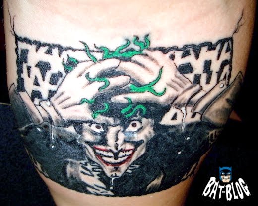 Size:300x300 - 78k: Joker Face Tattoos Here's a very cool JOKER Tattoo Photo 
