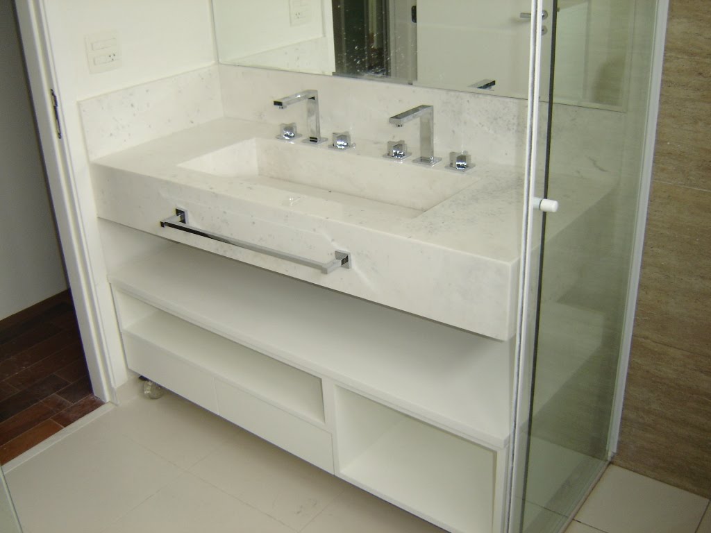 Galeria do Mármore Banheiros -> Pia De Banheiro Marmore Branco Galeria do Mármore Banheiros -> Pia De Banheiro Marmore Branco