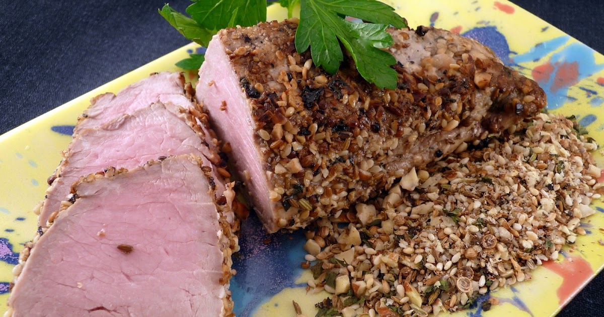 Crabby Cook Dukkah Crusted Pork Tenderloin