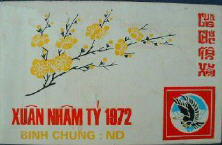 THIỆP CHÚC TẾT NHÂM TÝ 1972