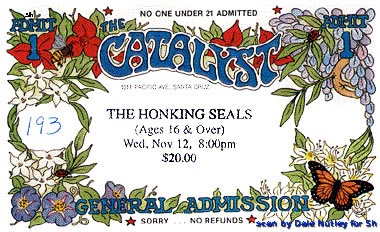 11121997  The Honking Seals play the Catalyst - I AM FUEL YOU ARE  FRIENDS