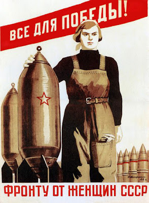 Propagande russe. - Page 2 Everything+for+the+Victory+-+Women+of+USSR+for+the+Front++-+1942+urss