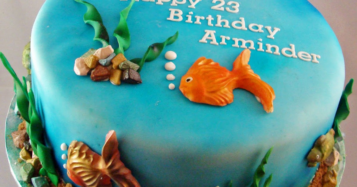 Yummy Thingy Aquarium Fish Theme Cake