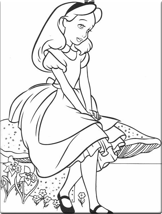 Princesas Disney: Dibujos para colorear de "Alicia en el País de ... Princesas Disney: Dibujos para colorear de "Alicia en el País de ...