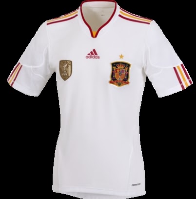 Segunda equipación España Adidas para la Euro 2012 - Fútbol en Televisión
