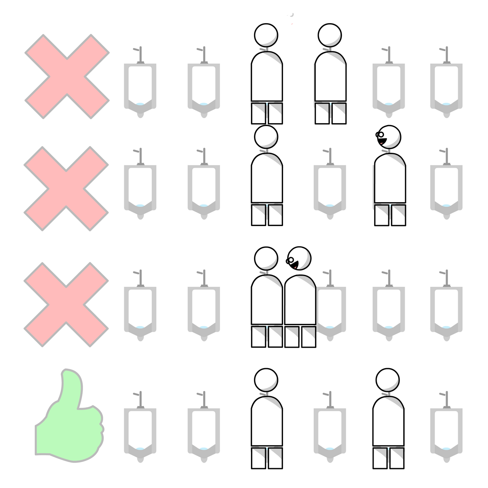 Dave Barry. Complete Guide to Guys. So in the ideal guy rest room, the urinals would be located a minimum of fifty feet apart. Unfortunately, in the real world.