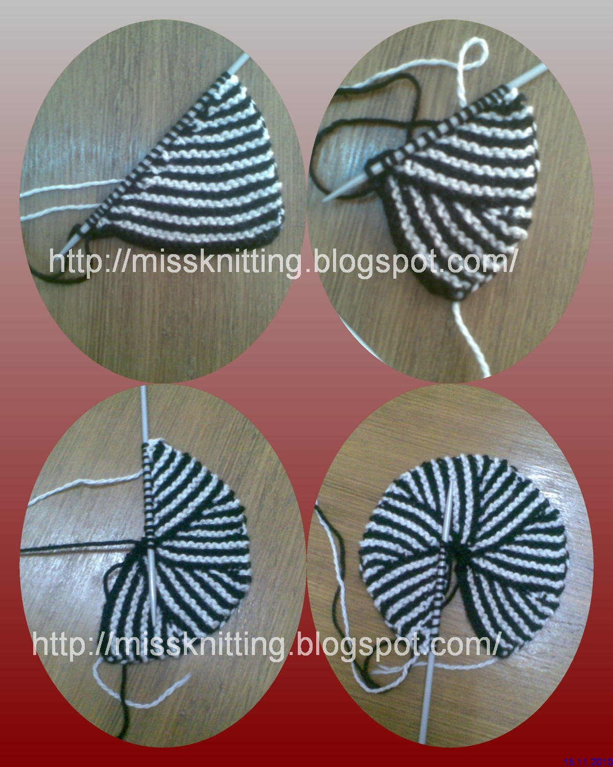 Miss Knitting: Pinwheel-Modular knit