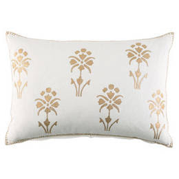 gold block print pillow from jo...