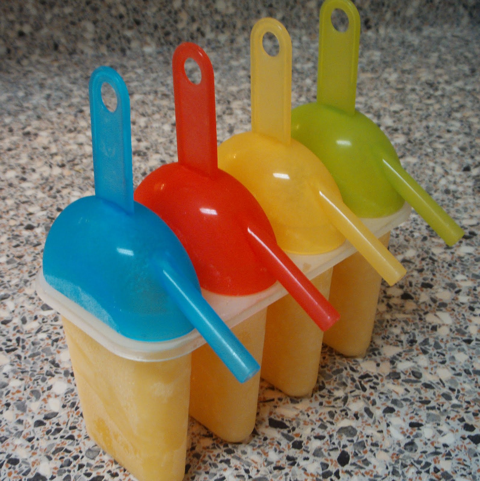 See. Sugar. Run! Creamy Orange Juice Popsicles