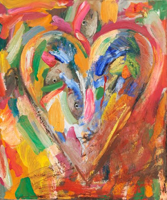 Jim Dine Hearts Paintings Portfolio of ten The Month of June #10
